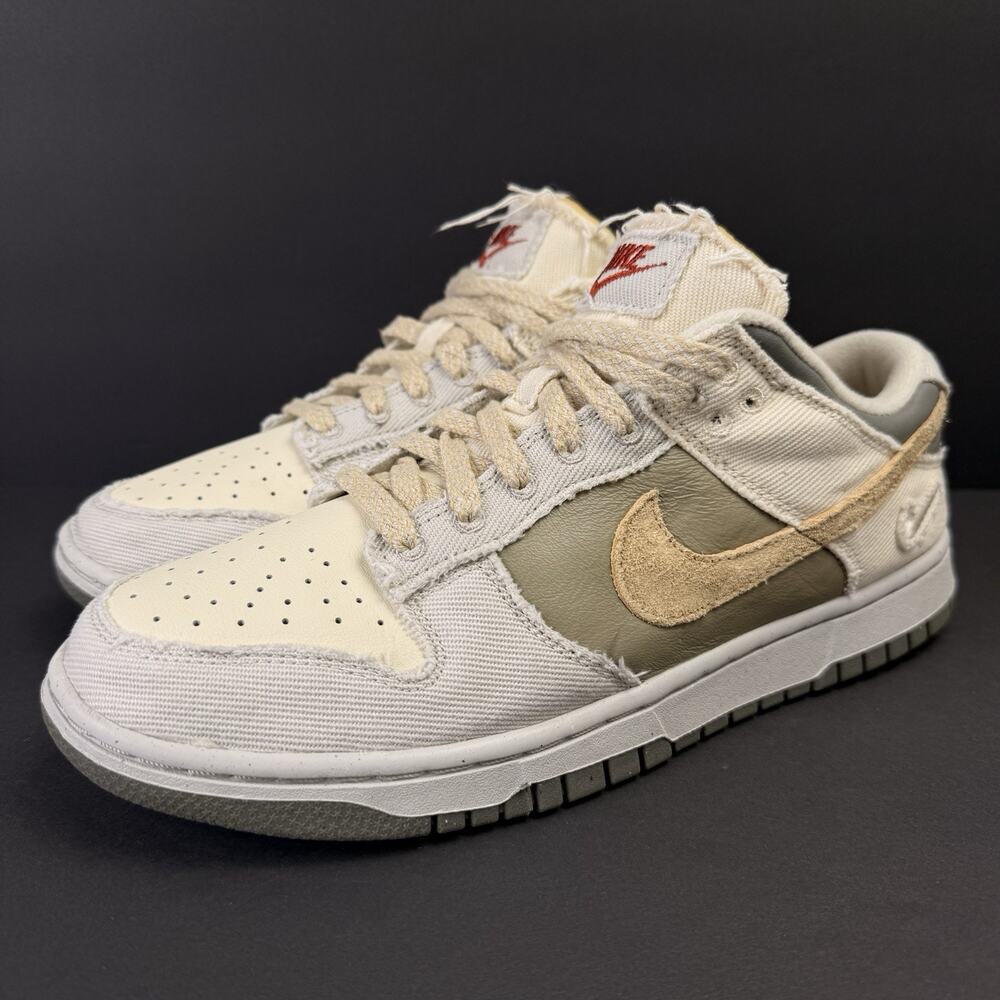 Nike Dunk Low Women’s 9.5 Light Bone Neutral Olive Sneakers FZ4341-100